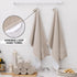 Towels(18x 28, 6 Pack), 380 Set Homaxy Premium Kitchen Large Cotton Kitchen Hand Towels, Flat and Terry Dish Towels