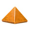 Yellow Jasper Pyramid Crystal Healing Stones, 1.5" Natural Stone Figurine for Meditation, Reiki, Chakra Balancing