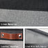 HNZIGE Small Storage Baskets Fabric Bins (6-Pack) for Organizing Clothes, Toys, Books, Gifts (Black & Gray, 11.8" x
