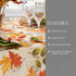 Elrene Home Fashions Autumn Leaves Fall Printed Tablecloth, Wrinkle Resistant Holiday Table Cover, 52"x70"