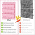 Pink Over the Door Shoe Organizer for Girls, Women, Kids Room | Hanging Rack with 24 Large Pockets & 4 Sturdy Hooks