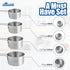 EHOMEA2Z Stainless Steel Measuring Cups Set, 4Pc Metal Culinary Gadgets for Kitchen