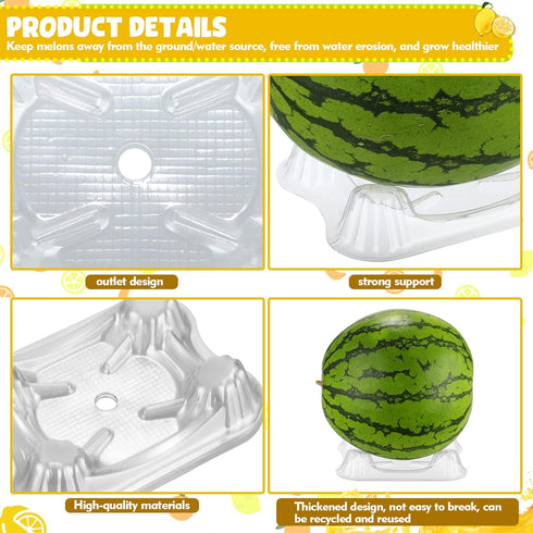 50 20 lbs Irenare Pcs Melon Cradle Plastic Melon Cradles Watermelon Holder for Garden Watermelon Support Stand Plant
