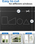 50"x57" Portable Blackout Curtains with Hook & Loop Tapes, 100% Blackout Window Shades (Black)