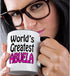3dRose World s Greatest Abuela Mug, Pink, 11 oz, Black