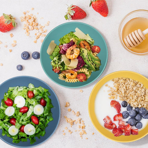 Unbreakable Cereal Bowls, 26 OZ Wheat Straw Bowls Set of 6, Microwave and Dishwasher Safe