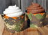 Camouflage Cupcake Wrappers - Set of 24 Reversible for Gender Reveals, Baby Showers, and Birthday Parties