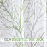 FMFUNCTEX White Valance Curtains, Print Tree Branch Semi Sheer, 50 x 15 Inches, 1 Panel