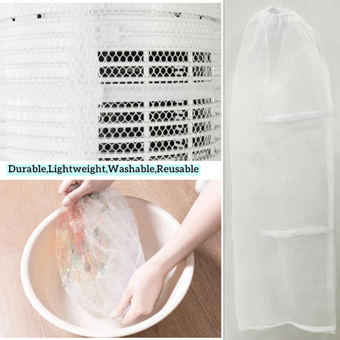 Mesh Cover for Oscillating Tower Fan, Reusable Dustproof Cover for 35" to 46" Tower Fans, 1 Pack