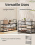 3-Tier 16-20 11.8 36.2 21.7 Inches, ULSA303B02 SONGMICS Shoe Rack, Shoe Organizer, Metal Storage Shelf, Upright