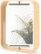 Umbra Bellwood Desk Frame, Rotating Floating Picture Frame, Horizontal or Vertical, 4x6in, Natural Finish