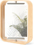 Umbra Bellwood Desk Frame, Rotating Floating Picture Frame, Horizontal or Vertical, 4x6in, Natural Finish