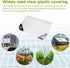 NoderLoya 16Mil Grommets 10ft*20ft) Greenhouse Cover,Clear Greenhouse Plastic Covering, Thickness Heavy Duty Clear tarp
