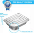 MontoPack Half Size Aluminum Foil Pans, 9x13 Tins for Cooking, Baking & Catering | Heavy Duty Disposable Cookware (20