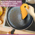 Zoie + Chloe Multipurpose Silicone Bowl Scraper - Gray, 7x3.75, for Cleaning Mixing Bowls and Baking Pan