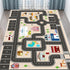 Jngred (90150cm/36x60in) Kids Car Rug Playmat with Non-Slip Rubber BackingCar City Life Road CarpetChild Car Traffic