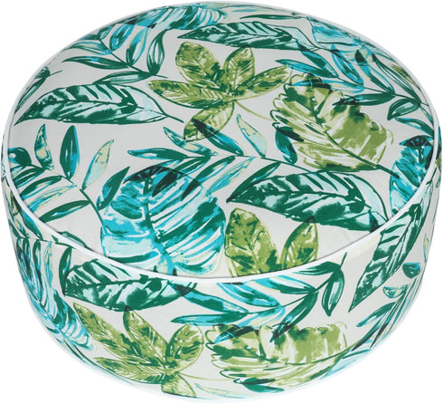 Ottoman,20"x9" Inflatable Outdoor Portable Patio Pouf,Water Resistant,Fade-Resistant,Round Blow Up Footrest Stools