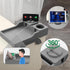 Couch Cup Holder, 4-in-1 Side Couch Arm Tray with Phone Holder, Sofa Clip on Side Table for Home Drinks and Snacks