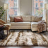 FinRec 5x8 Brown Rugs for Living Room Bedroom, Fluffy Shaggy Area Rug,