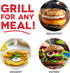 DASH Mini Maker Portable Grill Machine + Panini Press for Gourmet Burgers, Sandwiches, and Snacks - Red
