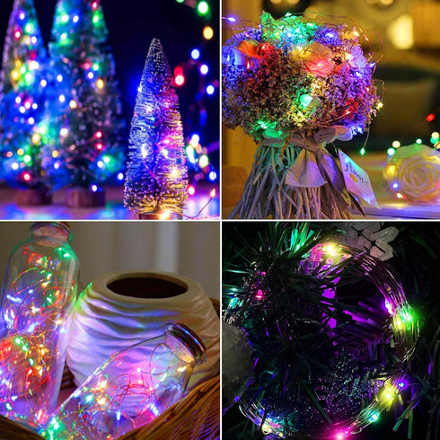 16FT 50 Aogist Fairy Lights with Spool,Ultra-Bright LEDs Battery Operated Copper Wire String Light for Bedroom
