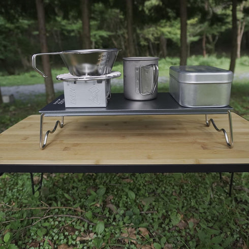 CAMPINGMOON f4.9-inch Round Stainless Steel Cooking Grid Grill for Backpacking Pocket Stove
