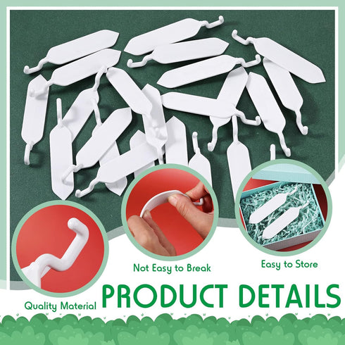 24 3" 4 Lbs Yinkin Pcs Flat Light Hooks Plastic Hooks Christmas Light String Hanging Patio for Solid Insulated Aluminum