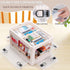 24 QT Medicine Organizer Storage Box with Removable Tray, Extra Large Collapsible First Aid Box Empty, Clear Medicine