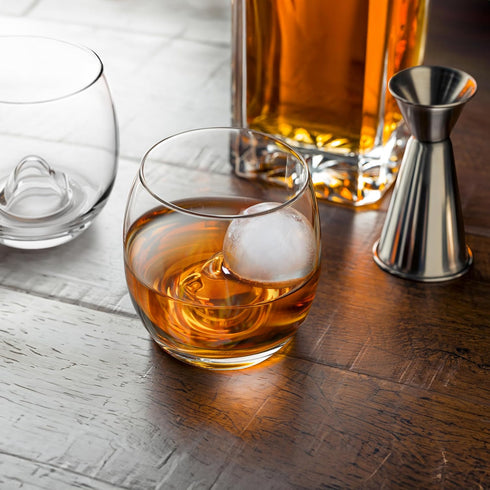 On The Rock Glass with Ice Ball Mold - Final Touch, Elevate Your Whiskey Experience