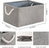 TheWarmHome Large Storage Bins - Fabric Storage Cubes for Organizing Shelves, Closet, Nursery, Laundry