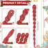 60 Pieces Twisted Icicle Ornament, Christmas Tree Decoration Glitter Spiral Strip Hangings, 5.1 Inch