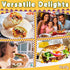 PixiPy Tortilla Warmer Pouch (Multicolor, 12 Inch) - Microwavable Fabric Heater Pouch to Keep Tortillas Soft & Warm