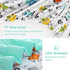 Sets 8 Set Set Mooreeke Full Size Comforter for Boys Kids, Pieces Bed in a Bag White Robot Bedding Comforter Sheet