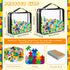 Sanwuta 6 Packs Toy Storage Bags, PVC Organizing Bags with Zipper, Waterproof for Board Games, Building Blocks