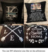 Thmyo 4-Pack 100% Cotton Comfortable Solid Decorative Throw Pillow Case - Square Cushion Cover for Halloween DIY Throw