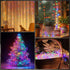 YPHSOL 16.4ft 50LED 2 Pack) Fairy Lights Battery Operated String Lights Flashing and Constant Light Waterproof Silver