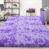 5x8 FlyDOIT Purple Tie-Dyed Large Rugs for Living Room, Feet Shaggy Rug Fluffy Throw Carpets, Ultra Soft Plush Modern