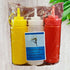 12 Oz, 3 Pack, Condiments Squeeze Bottles for Ketchup, Mustard, Mayo, Dressing, Oil, Syrup, Vinegar, Sauces, Honey