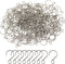 Honbay 200PCS Mini S Shape Hooks Stainless Steel Tiny Ornament Hooks Crystal Bead