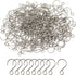 Honbay 200PCS Mini S Shape Hooks Stainless Steel Tiny Ornament Hooks Crystal Bead