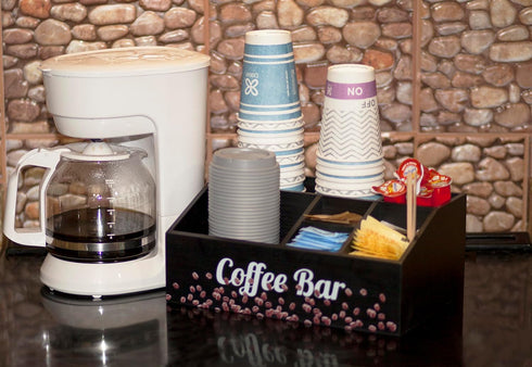 Coffee Bar Organizer, Coffee Station Essentials, Coffee Pod Holder Storage for Accessories and Condiments