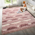 5x7 Feet Area Rugs for Living Room Bedroom,Pink and White Machine Washable
