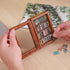 CLVTREBETO 100pcs Anxiety Mini Bookshelf with Miniature Books | Shake Away Your Anxiety Mini Wood Rustic Book Library |