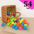 Coynurex 54PCS 2.17'' 6 Fillable Easter Eggs Plastic Hinged Eggs in Colors Bulk Eggs for Hunt, Party, Basket Fillers