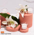 HYOOLA Clear Cup Scented Votive Candles - Lily, 12 Hour Burn Time, 4 Pack