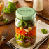 Premium Mason Jar Lids (8 Pack), Heavy Duty BPA Free Reusable Plastic for Ball, Kerr Jars