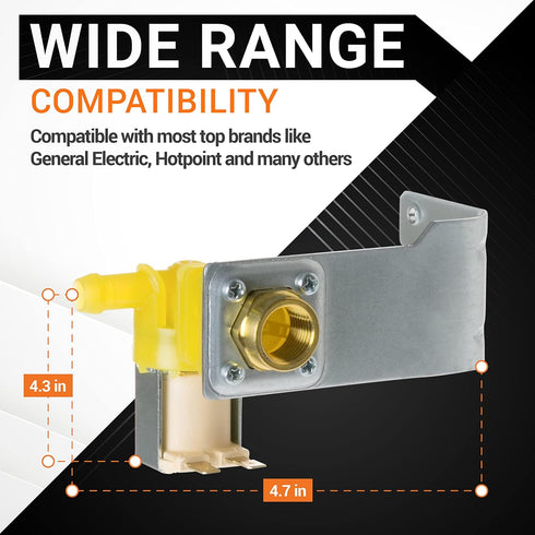 BlueStars (Enhanced design) WD15X10014 Dishwasher Water Inlet Valve - Exact Fit for GE Hotpoint Dishwashers - Replaces AP5632416 2309993 WD15X10014 WD15X10011 WD15X10014-10PK