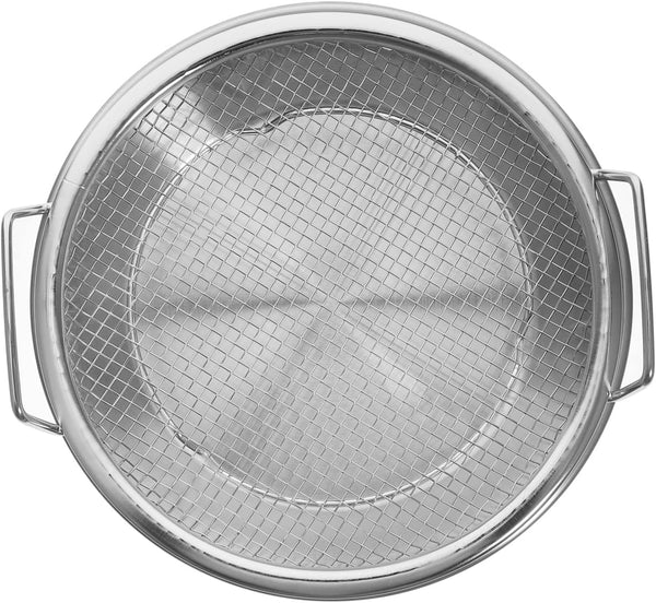 1 Set Mesh Drain Pan, Oil Draining Net, Egg Steamer Rack for Stovetop Barbecue Grill
