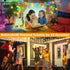 16.5ft 50LED OMIKA Christmas String Lights Battery Operated with Remote Warm White Multicolor Fairy Light Indoor