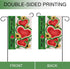 Welcome Summer Watermelon Garden Flag, Double Sided Sunflower Decorative Outdoor Home Decor, 12 x 18